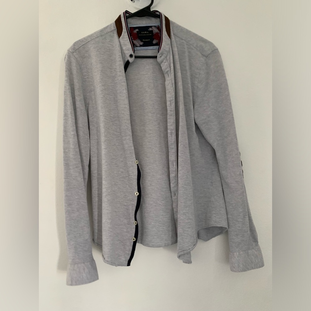Zara Gray Men's Button Jacket